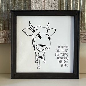 Déjà Moo Wall Decor